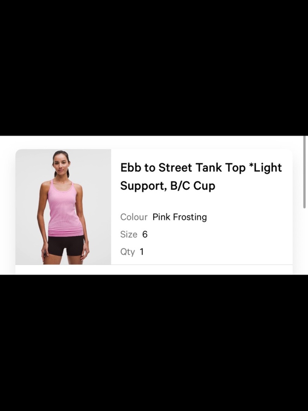 lululemon athletica Ebb to Street Tank Top - Pink Frosting size 6 brand new